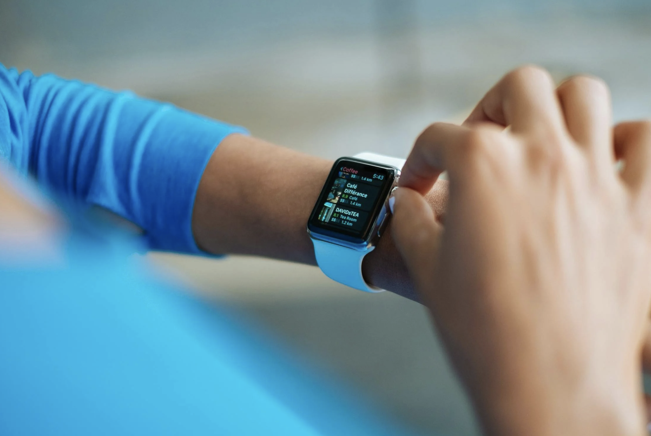 Smartwatch on a Woman's Arm